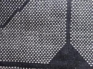 アンティーク　幾何学模様織り出し本場泥大島紬着物(5マルキ)